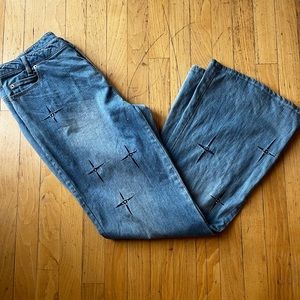 Women’s Vintage 90s Star Studded Bootcut Pants